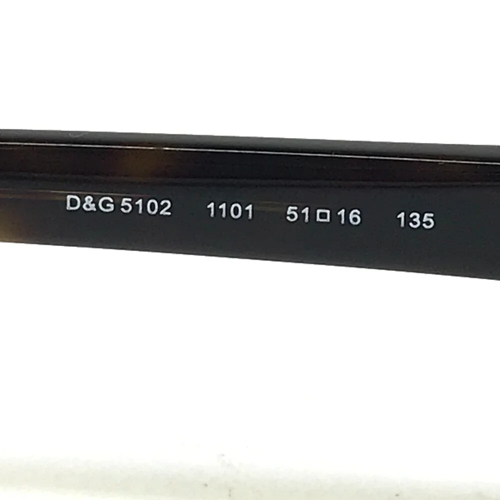 Dolce & Gabbana Eyeglasses Frames D&G5102 1101 Tortoise Brown Gold 51-16-135